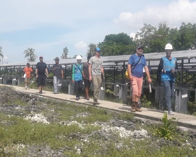 Technical assessment at Panjang Island solar power plant
